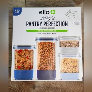 4 Piece Plastic Canister Set